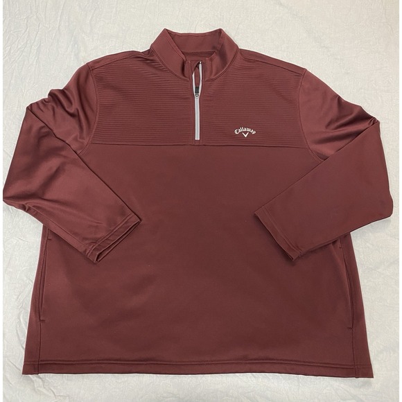 Callaway Other - Callaway Golf 1/4 Zip Pullover XXL Mens Burgundy Performance Jacket